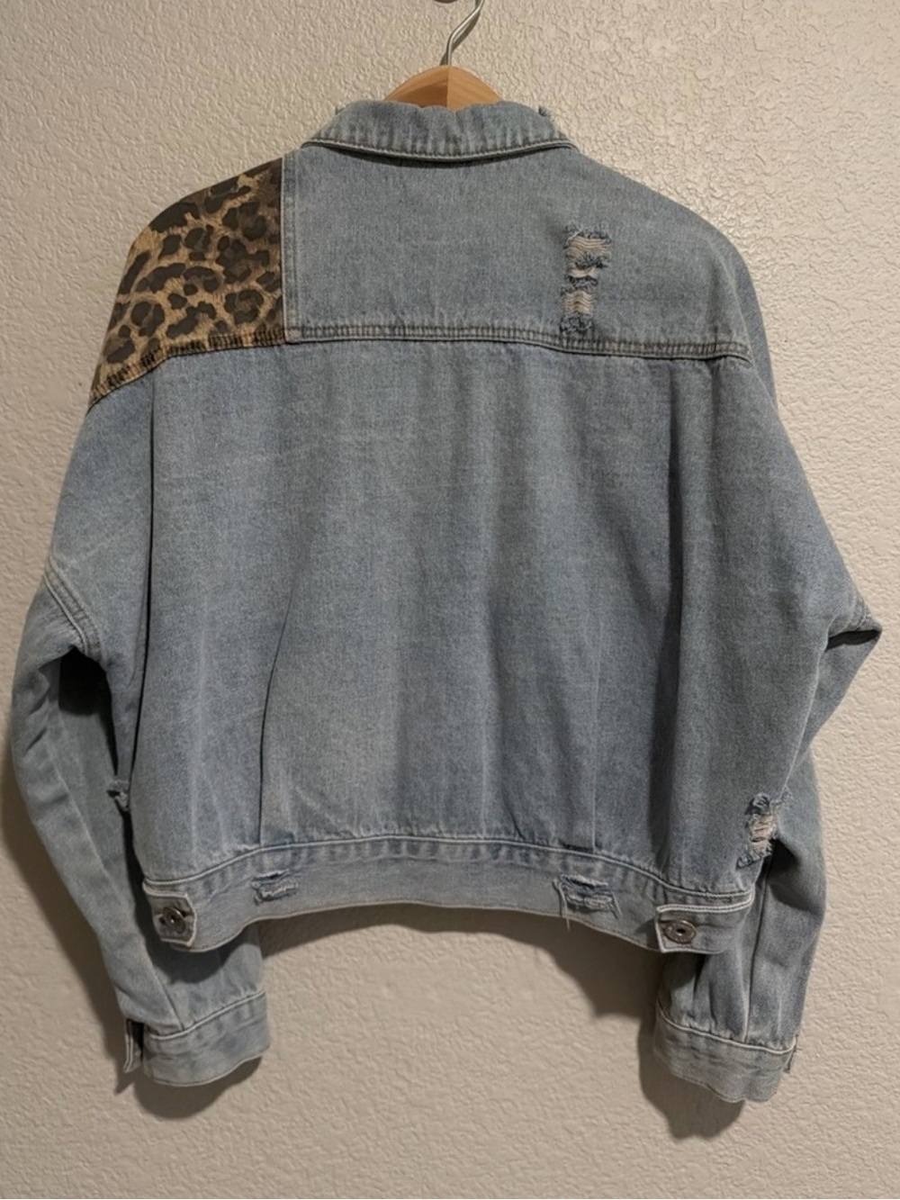 POL Leopard denim patchwork jacket - Picture 7 of 7